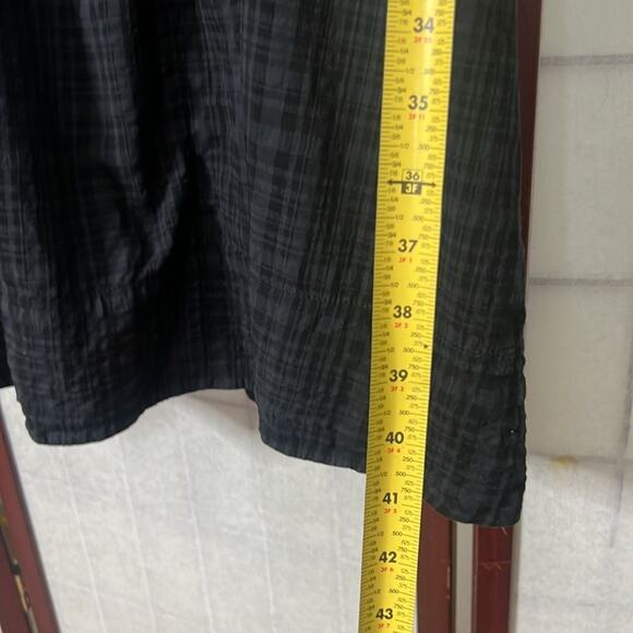 COS TIE STRAPS GATHERED GREEN & BLACK SUN FLOWY BEACH DRESS S - Picture 5 of 7